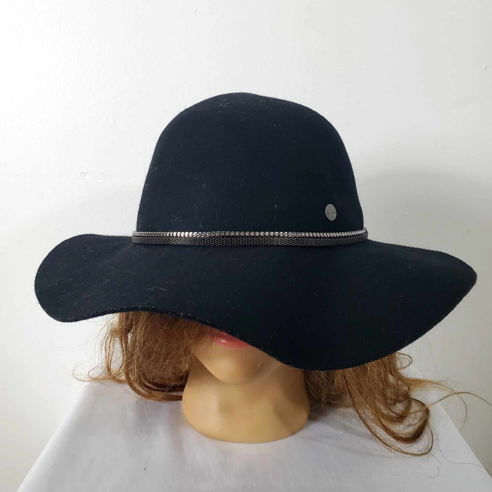 Barts Sarine hat Floppy Large Brim Felted Wool Hat  Black S